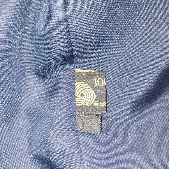 Giorgio Sant Angelo Navy Double Breasted Crop Boxy Wool Blazer Women’s Size 8 - Picture 6 of 15